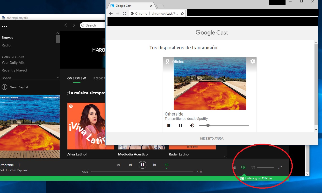 Changing From Google Chrome To Spotify App